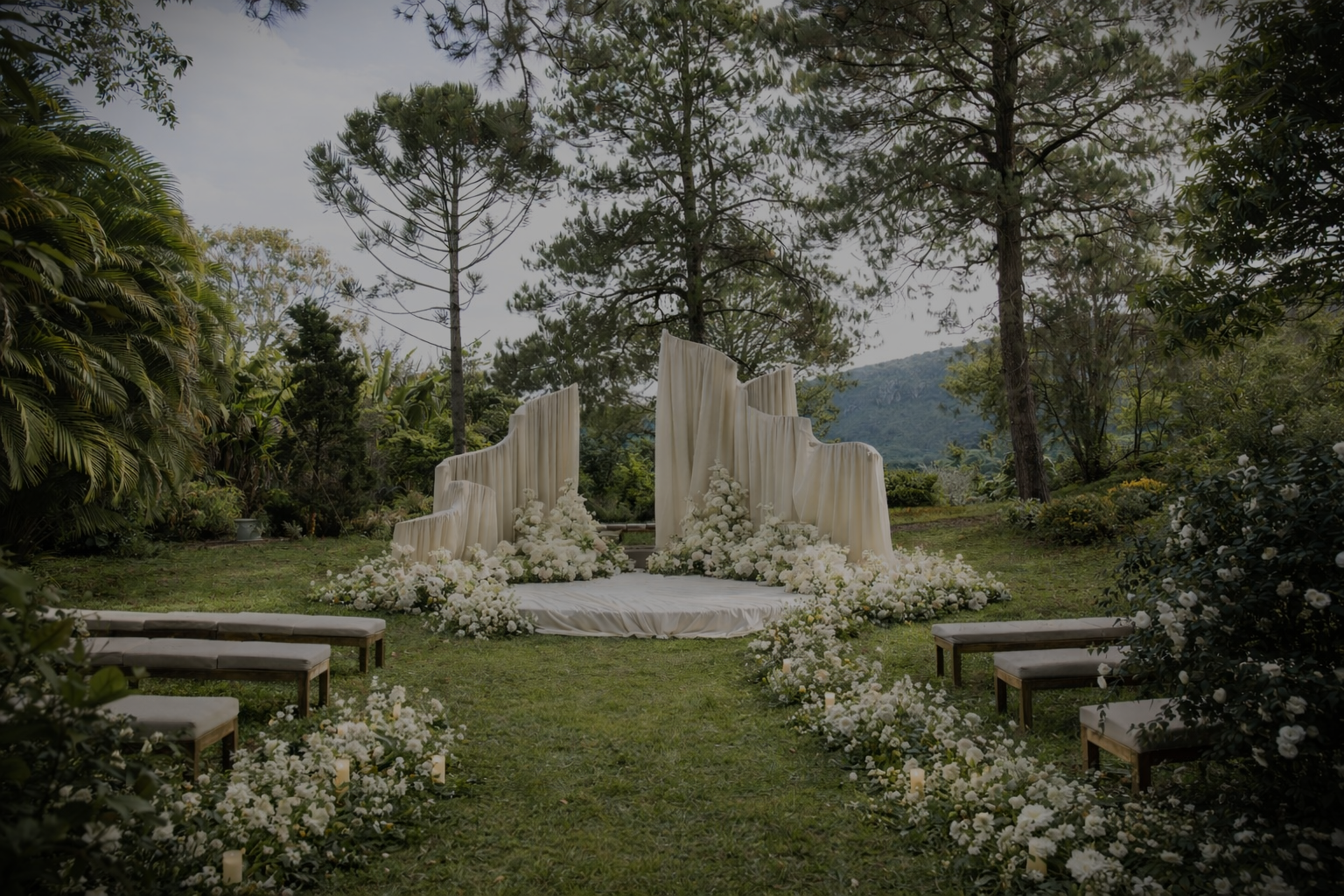 Altar de casamento no Segredo da Serra